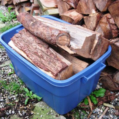 22 Gallon Tote Of Firewood